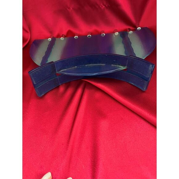 Hannukah Menorah Modern Art Design of Fused Frosted Glass Hand Crafted - Picture 7 of 8